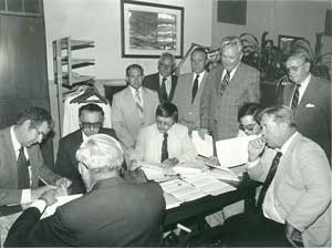 Signing the lease at 407 West State, 1979