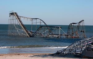 Superstorm Sandy Rollercoaster destroyed