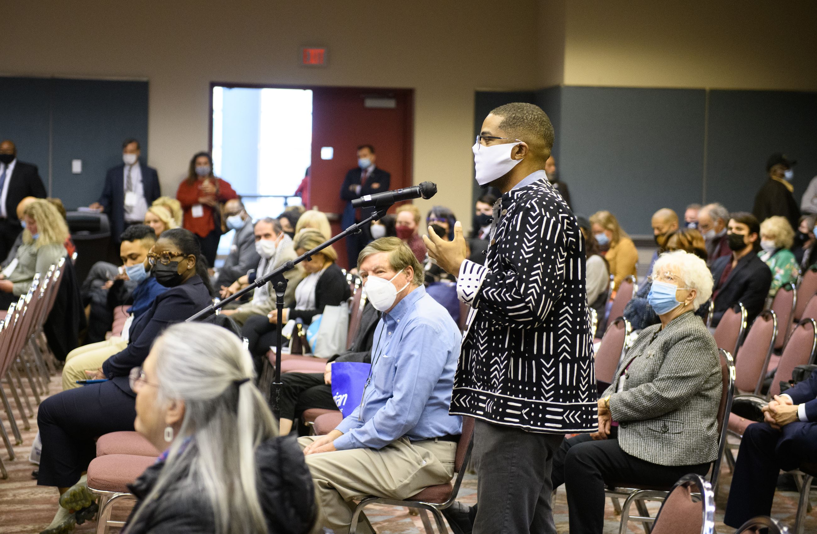 addressing the panelists