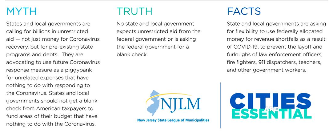 Local governments are asking for flexibility to use federally allocated money for revenue shortfalls